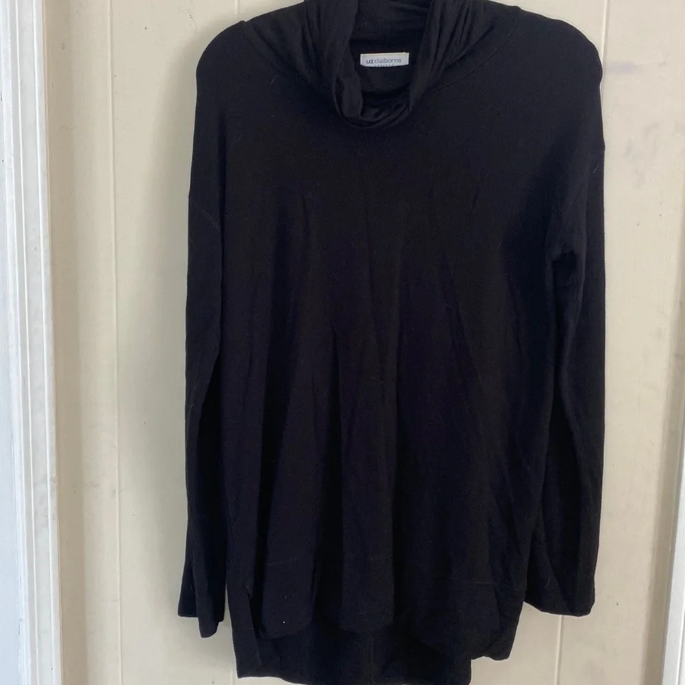 Liz Claiborne Weekend Black Turtleneck - Picture 1 of 4